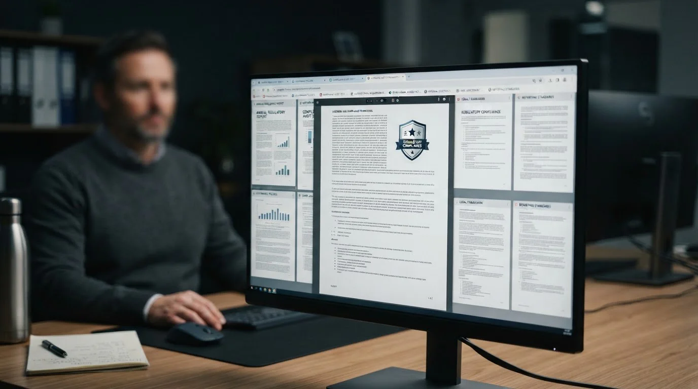 Detailansicht mehrerer geöffneter Browser-Tabs mit Lizenzinformationen verschiedener Wettanbieter