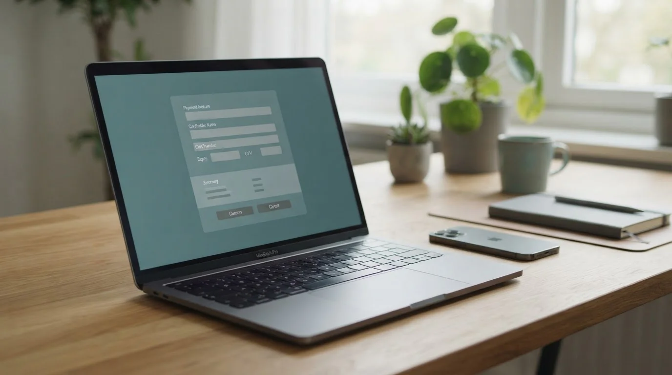 Laptop mit neutraler Zahlungsschnittstelle für Online-Sportwetten