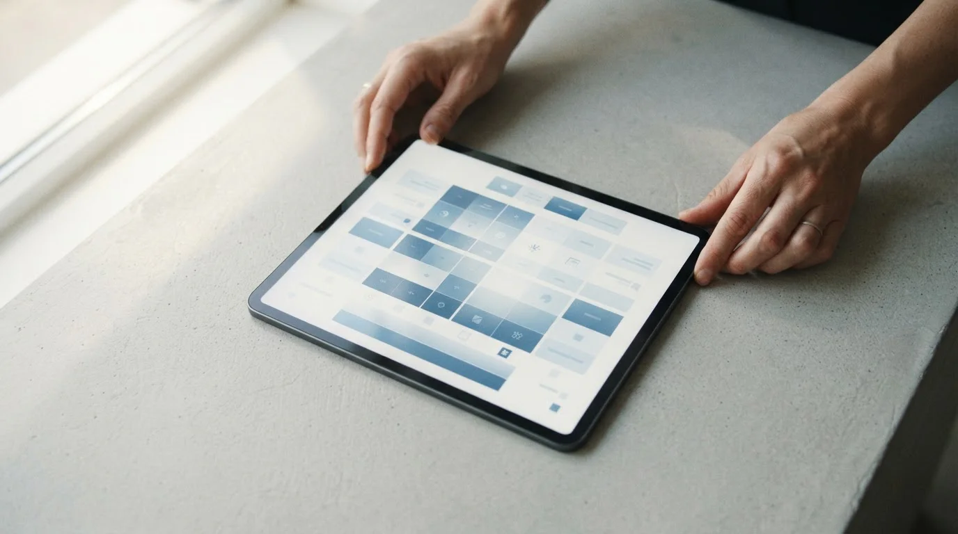 Vergleichstabelle verschiedener Wettanbieter auf Tablet-Display