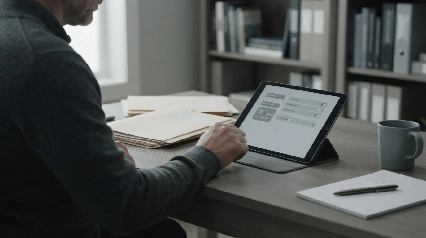 Dokumente und Tablet symbolisieren regulatorische Wahlmöglichkeiten im deutschen Wettmarkt
