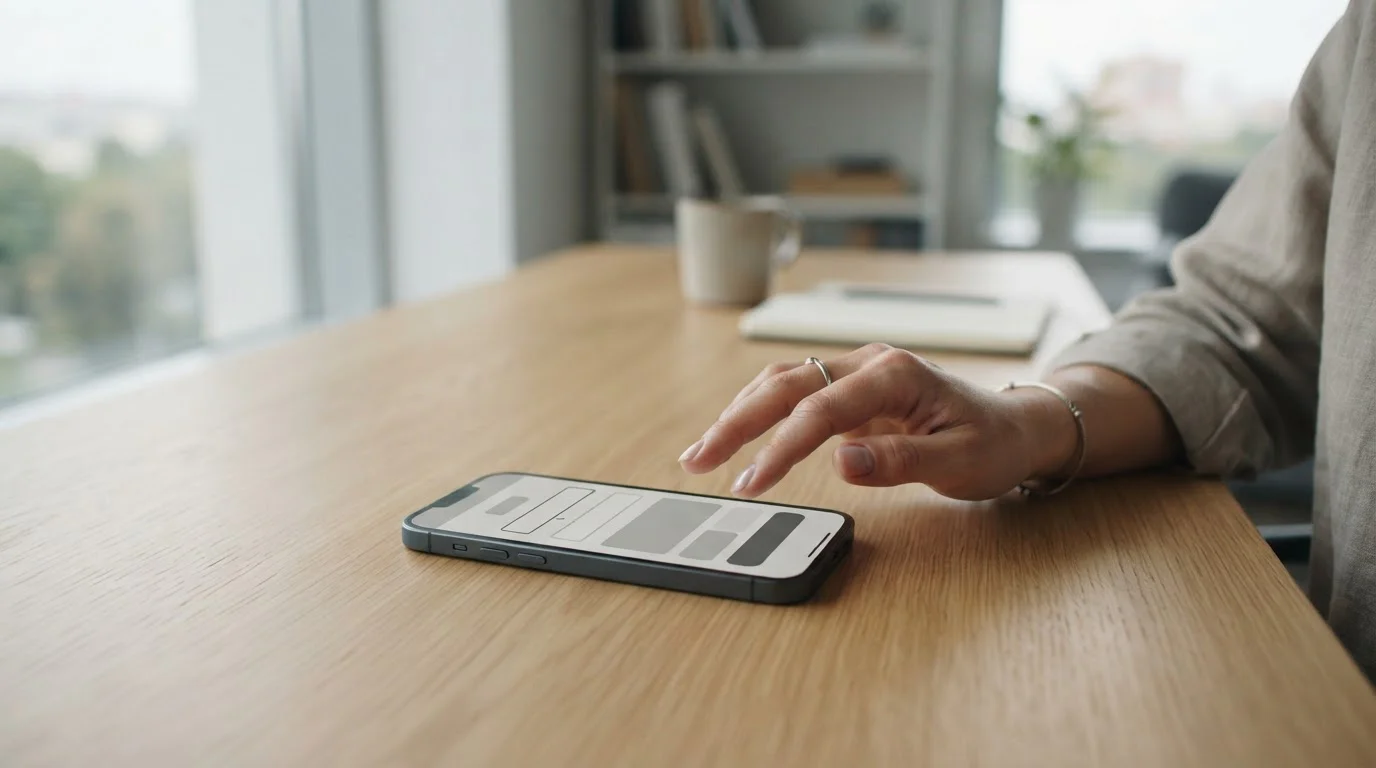 Smartphone mit Zahlungs-App für Einzahlung beim Buchmacher